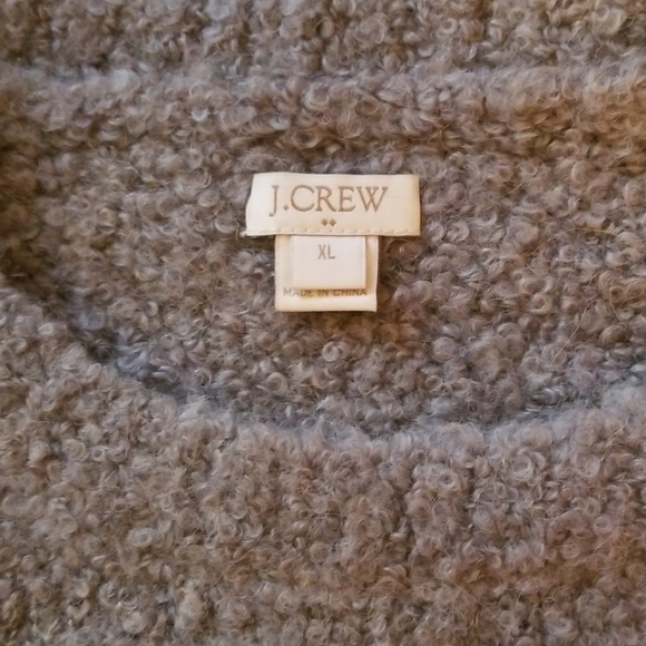 J Crew Factory boucle sweater hthr graphite XL EUC - Picture 2 of 5